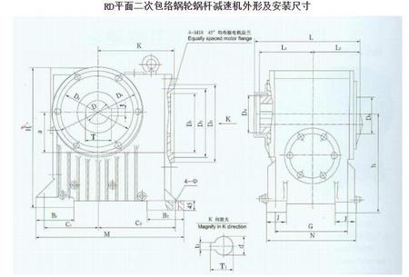 RD平面二次包絡(luò)蝸輪蝸桿減速機